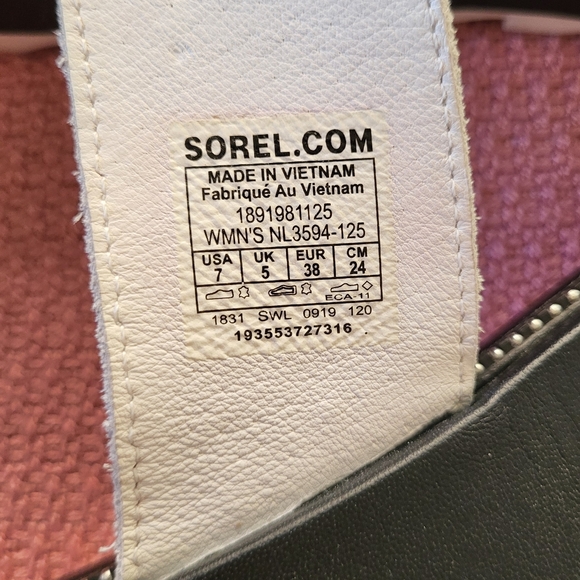 Sorel White Black Roaming Two Strap Slide Sandals Women's Size 7 - Picture 7 of 12